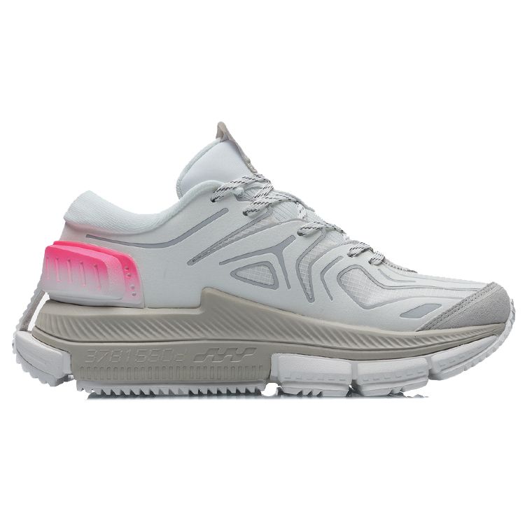 Li Ning Kua Fu Stoff Synthetikleder Stoßdämpfend Rutschfest Abriebfest Atmungsaktiv Leicht Low-Top Laufschuhe Herren Sneaker ARHR083-2