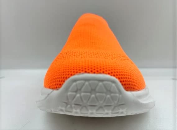 LOGOS SHOES Flyknit Hiking Size Cm Men's Water-Repellent Slip-On Shoes, Orange, 26.0