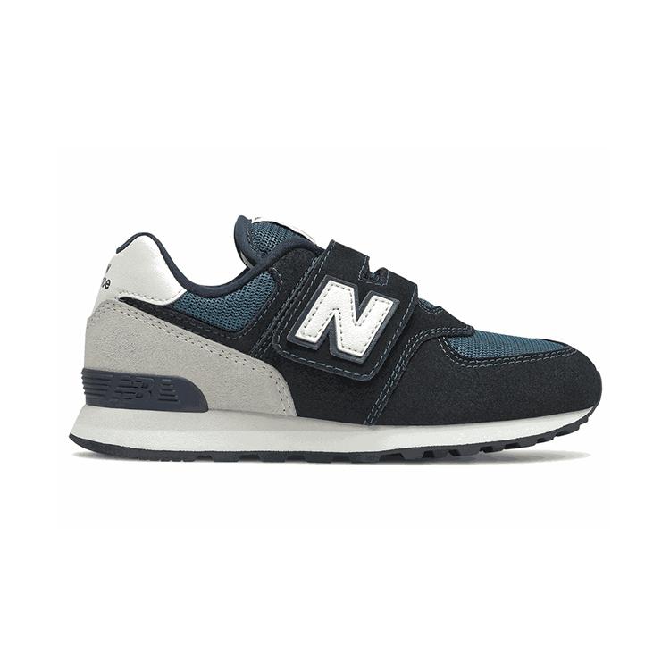 New Balance NB 574 Cushioning, Wear Resistant Low Top Kids' Running Shoes Black Blue Children Aged 3 7 Years Old PV574BD1