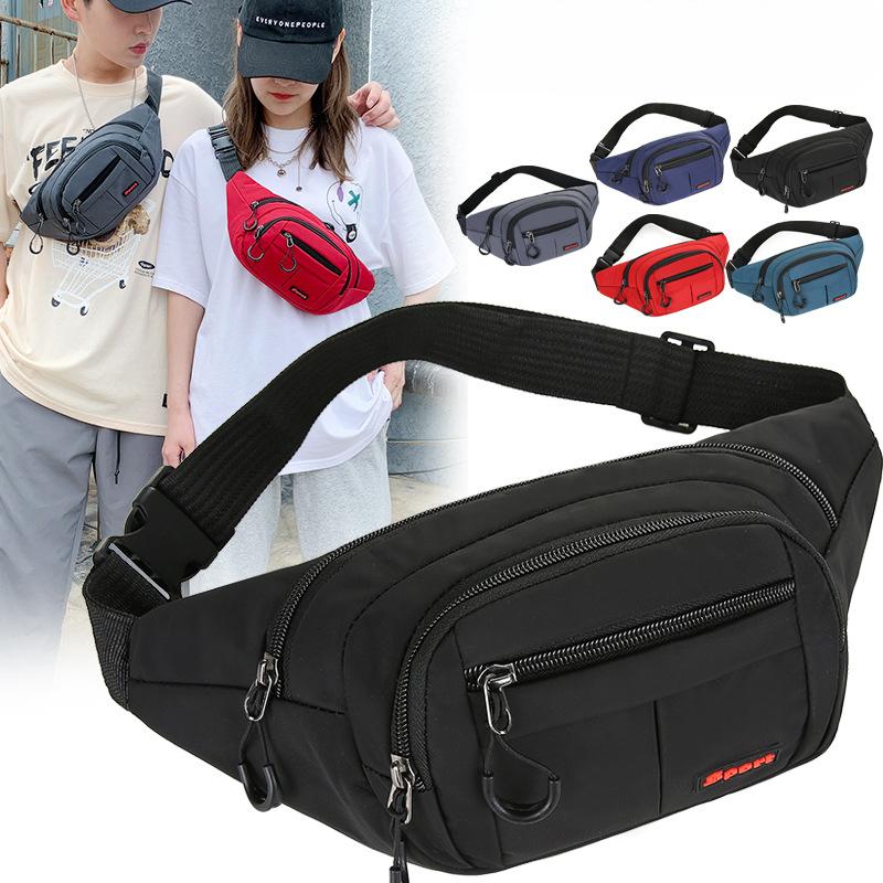 Large Capacity Sports Shoulder Bag New Anti Theft Running Pocket Multifunctional Mobile Phone Oxford Crossbody Bag