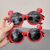 New Children's Sunglasses Cute Little Nezha Cartoon Sunglasses Fashion Toy Round Frame Animation Styling Glasses