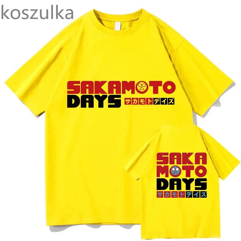 2025 New Anime Sakamoto Days TShirts Taro Sakamoto Fans Tops Tees Short Sleeved Tshirt Unisex Unisex Summer Pure Cotton Streetwear