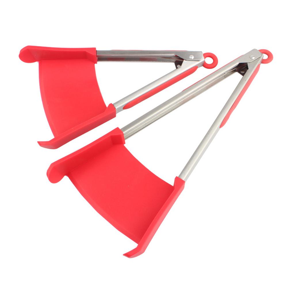 One-piece Silicone Food Tong Non-stick BBQ Clip Practical Kitchen Tool