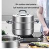 KOBACH 32cm 3-Layer 304 Stainless Steel Steamer Pot