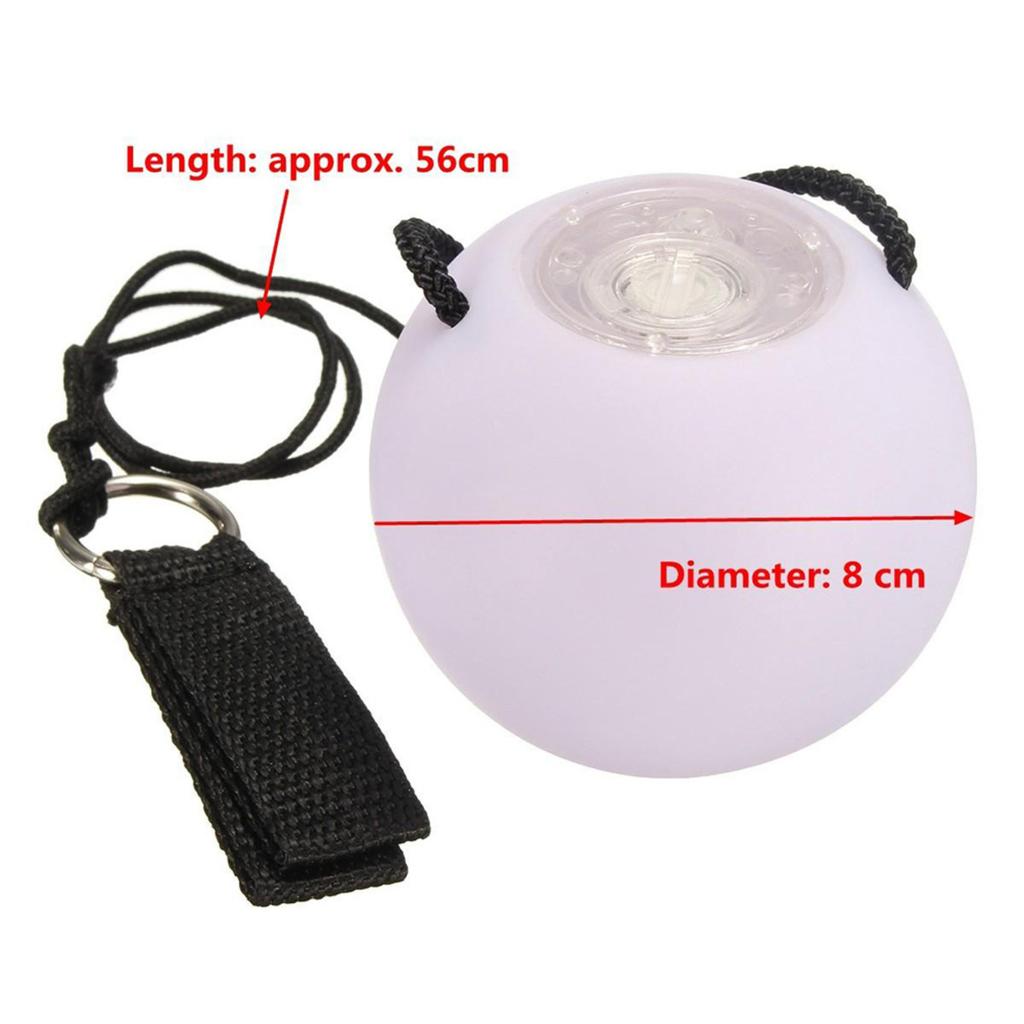 LED Multicolor Glow-in-the-Dark Spinning Ball Button-Activated Glow-in-the-Dark Spinning Ball Flash Ball Light Round Ball Light