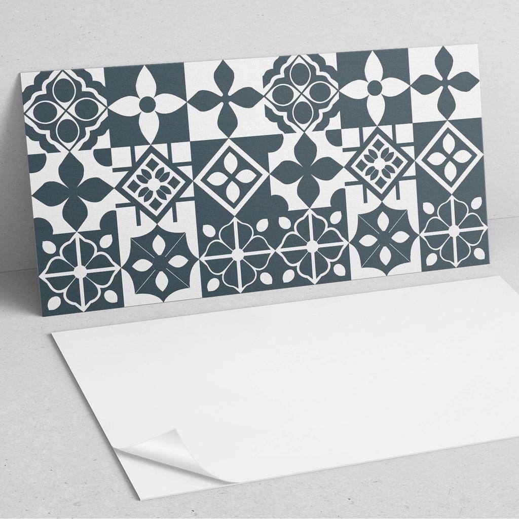 Naklejany Panel Winylowy Do Przedpokoju 100X50 Cm Wzory Geometryczne W Kafelkach