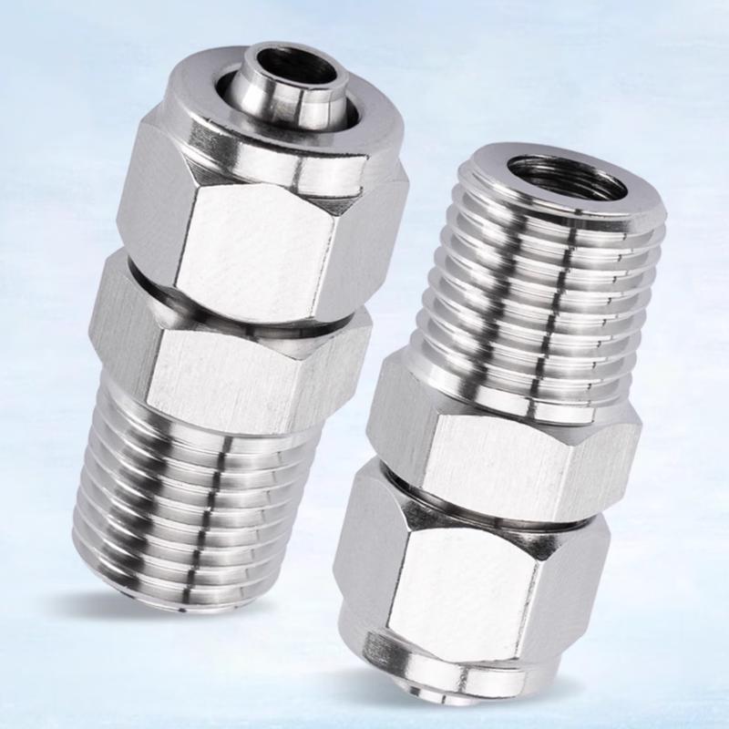 JIALING Stainless Steel Straight Lock Nut Connector