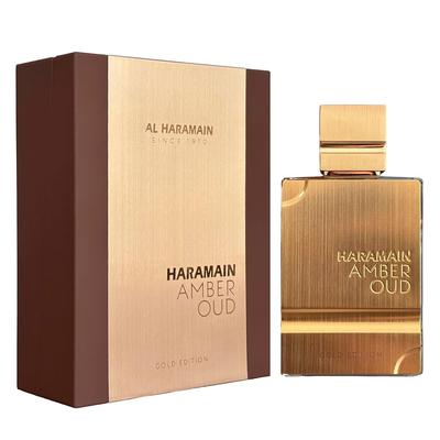 Al Haramain Amber Oud Edición Dorada Perfume Árabe para Mujeres Hombres Unisex Larga Duración Ámbar 100ml