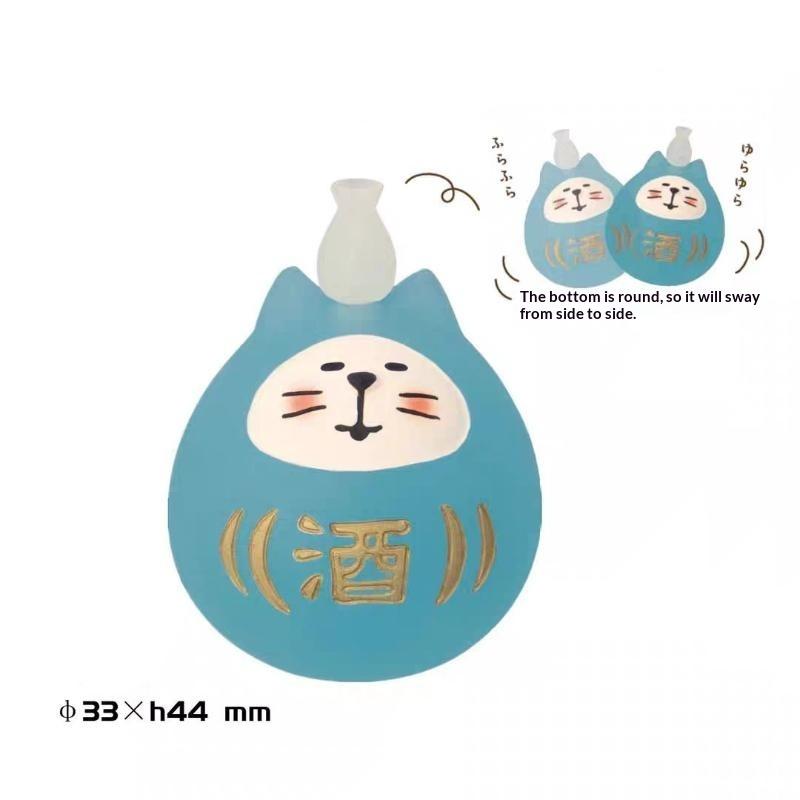 Creative Japanese Cat Groceries Summer Watermelon Cat Series Play Gifts Ins Resin Crafts Diy Small Ornaments Collection Gifts