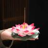 Hand Pinched Lotus Tea Pet Ceramic Color Changing Sculpture Chinese Style Artwork for Home Office Desk Decor Gift