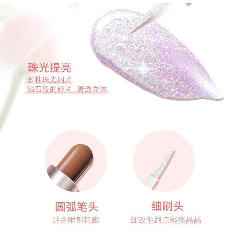 NOVO - Lápis Sombra Galaxy Diamond de Duas Pontas - 4 Cores