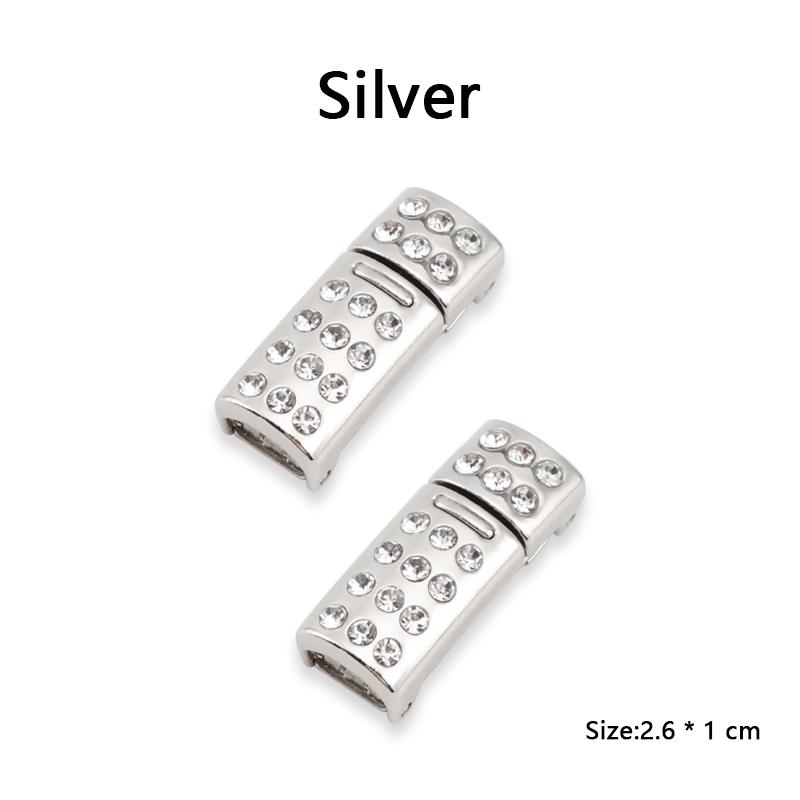 Elastic Laces Sneakers Luxury Diamond Magnetic Lock Shoelaces Without ties Kids Adult No Tie Shoe laces 8MM Width Flats Shoelace