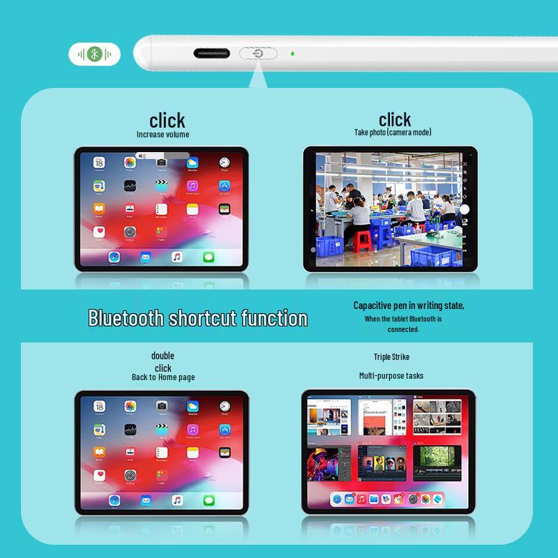 

Second-Gen Fast Charging Bluetooth Magnetic iPad Pencil for Apple Tablets