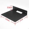 Speaker Wall Mount Float Metal Shelf Cable Management L Shaped Bracket Black for Toy Books