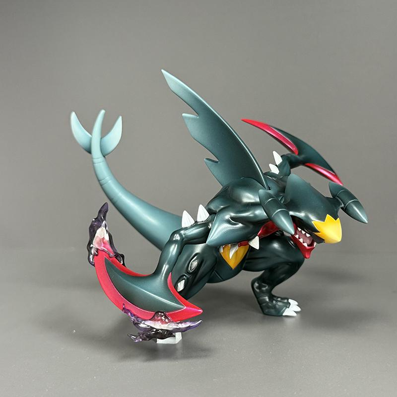 

Bkm Pokemon Anime Doll Decorative Model Mega Garchomp Two Colors Gk Action Figures Pvc Statue Toy Gift For Children Boy Birthday Poseable Articulated