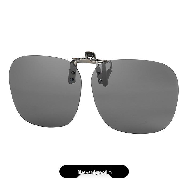 2025 Polarized Rimless Polygonal Clip-on Sunglasses for Day/Night Outdoor, Fishing, and Driving