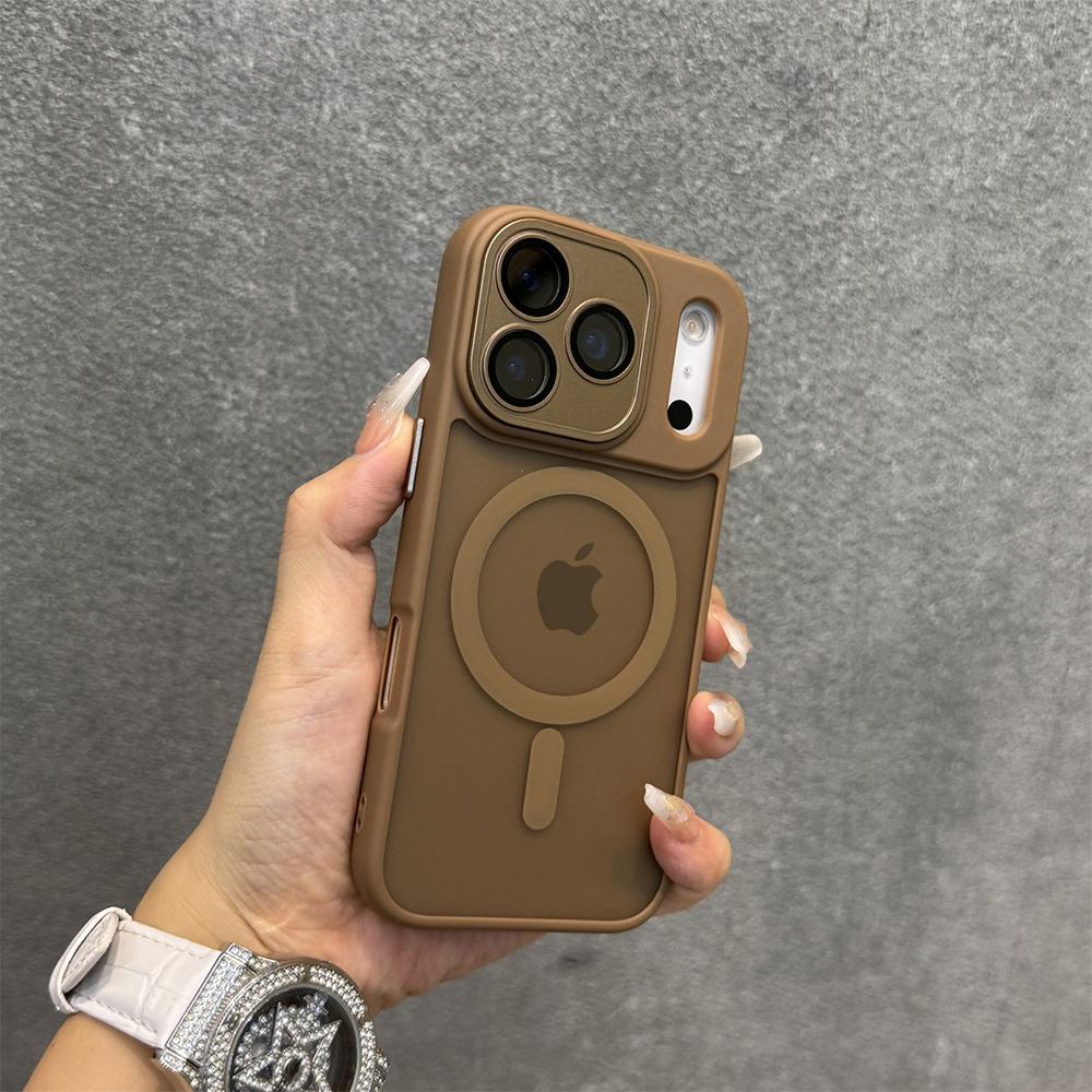 Luxury Magnetic Translunt Bumper Case For iPhone 17 16 15 14 13 12 Pro Max 16 Plus 17Pro 17 Air For Magsafe Matte Armor Cover