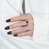 S925 Sterling Silver Black Agate Luxury Fashion Women's Ring - European & American Style Index Finger Accessory