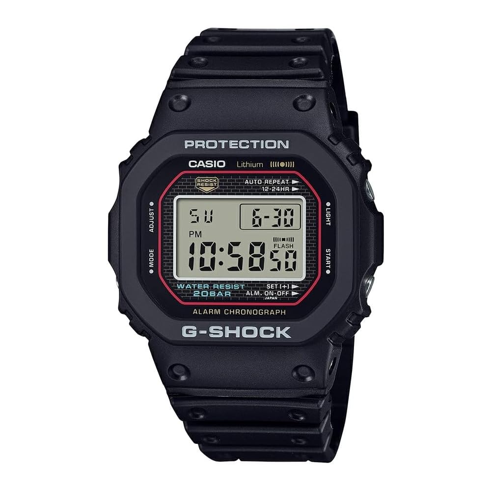 Casio G-Shock DW-5000R-1A Digital Square Watch Resin Band Japanese Import