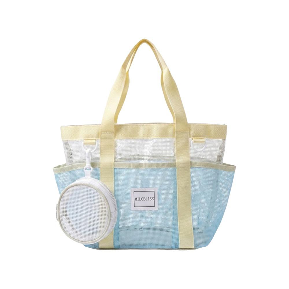 Large Capacity Mesh Swimming Bag Waterproof Shoulder Bag Portable Beach Tote Bag  Beach