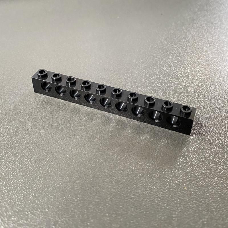 Compatible Building Block 2730 Hole Brick, Technology Machinery Building Block Spare Parts 1X10 With 9 Hole High Brick Bump Brick