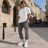Weiche Hautfreundliche Lounge-Hose Herren Cargohose, Lockere Passform Jogginghose mit Verstellbarem Kordelzug Stylischer Hip-Hop-inspirierter Bündchen, Mehrere Taschen,