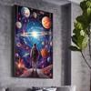 Space Travel Astronaut Colorful Universe of the Planet World Canvas Paintings Posters Print Living Room Bedroom Wall Art Photos Modern Home Decor