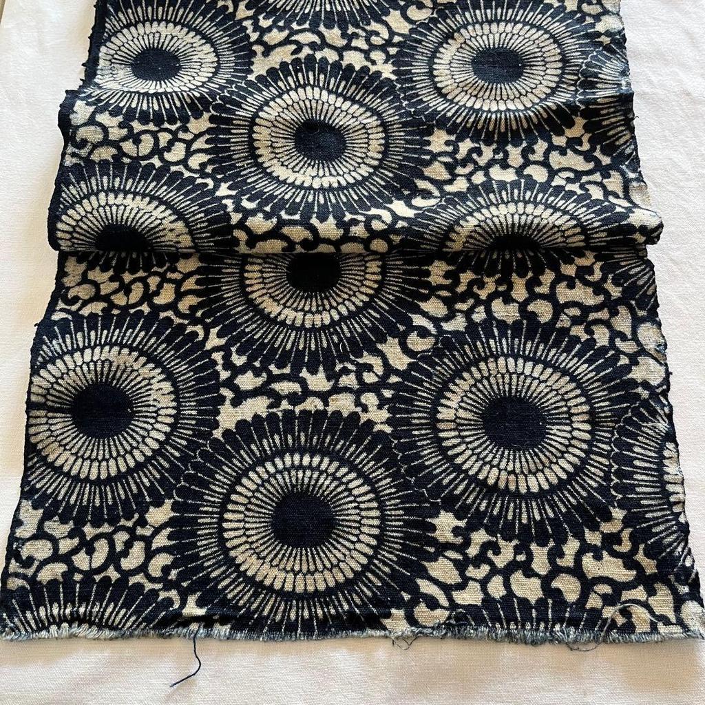 Used Katazome old cloth / futon cover one width 150cm