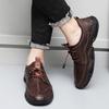 Fashion New Men's Quality Large Size Genuine Leather Outdoor Sports, Leisure and Entertainment Non Slip, Durable, Comfortable Lefu Shoes