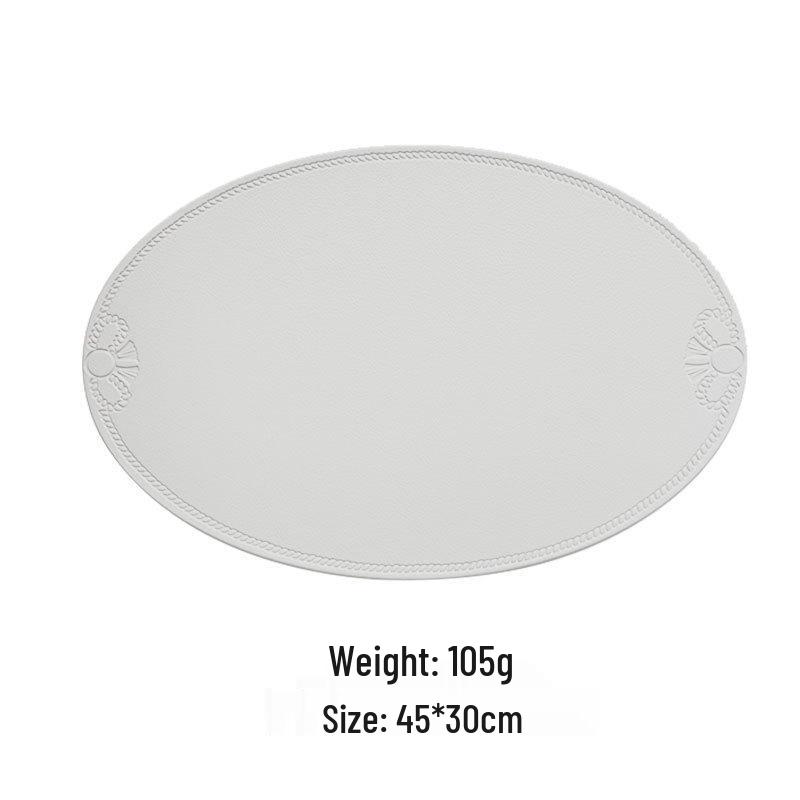 Nordic Retro Faux Leather Placemat: Waterproof, Oil-Proof, Insulated, Anti-Scald Table Mat for Household Use