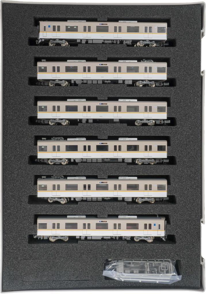 Greenmax N Gauge Kintetsu 9820 Series Line Set with Model Train 31966 Kyoto-Nara 6-Car Motor,