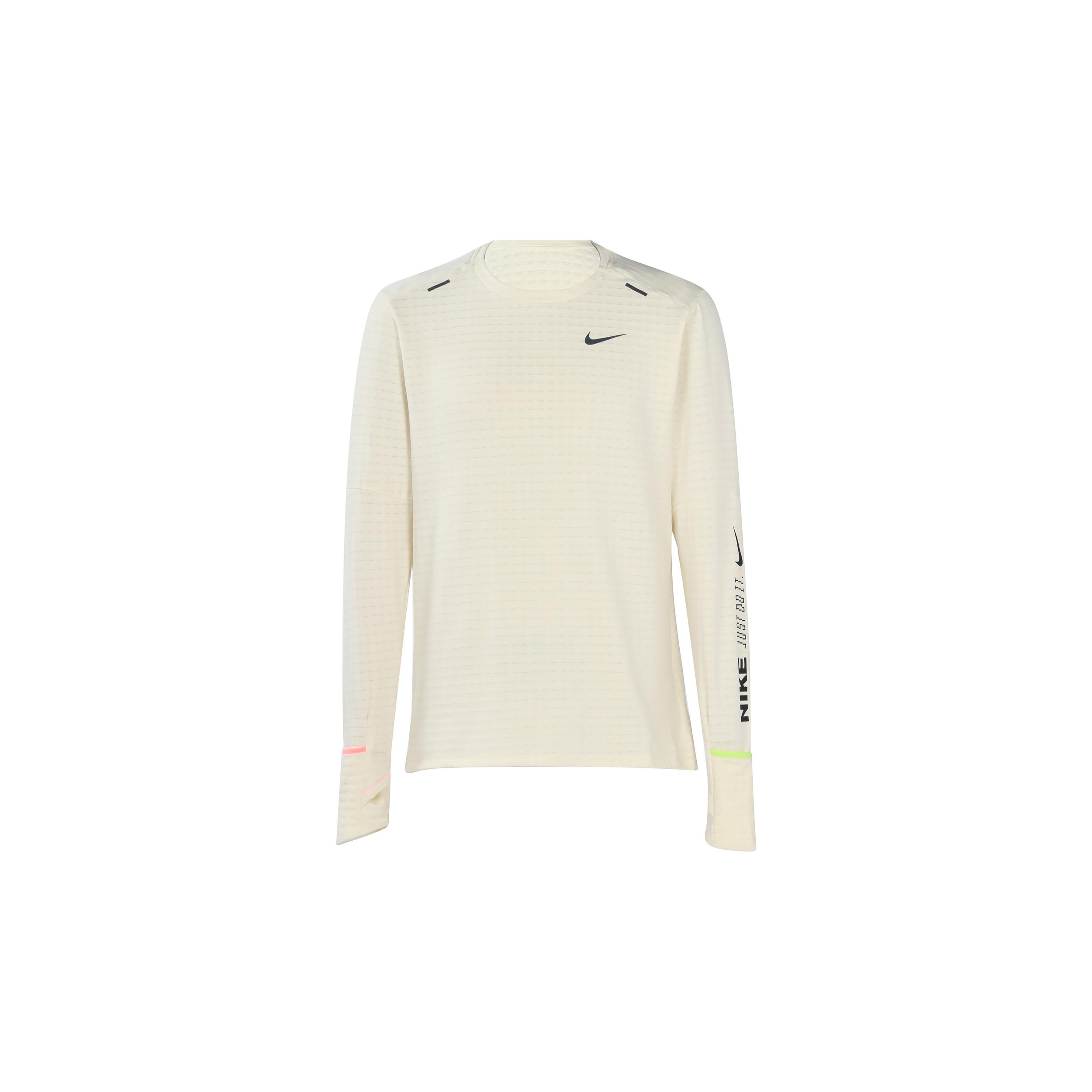 Nike M Nk TF Turf Rpl Elmnt Crew Tip Tee Cream White Men s FB1829-113 XXL