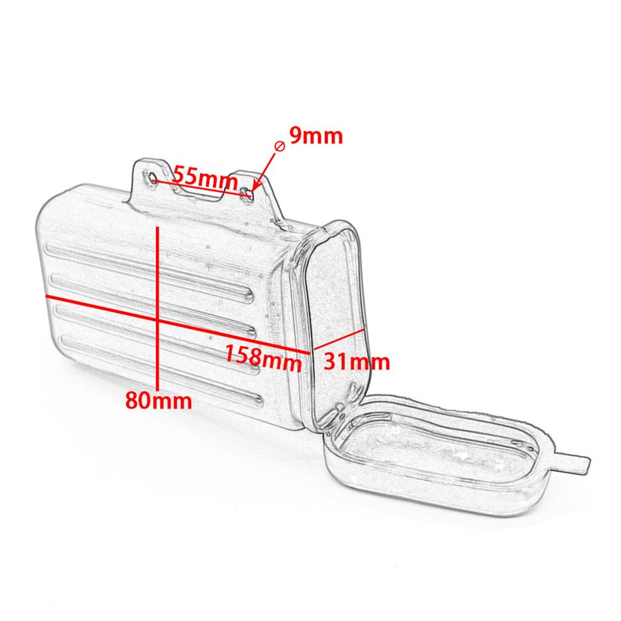 Motorcycle Tool Box Container Holder For Suzuki DR250 Djebel Yamaha TW200 TW225