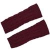 Comfortable Winter Arm Sleeves Fingerless Gloves Soft Acrylic Fibre Cable Knit Gloves For Outdoor Daily Use And Sport