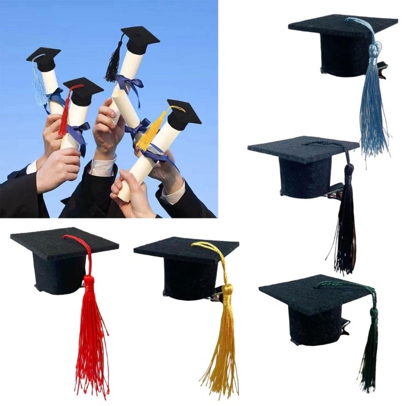 Stylish Graduation Hat Hair Clip Accessory Easy To Use Hair Clip Personalized Duckbill Clip for Headwear Enthusiasts