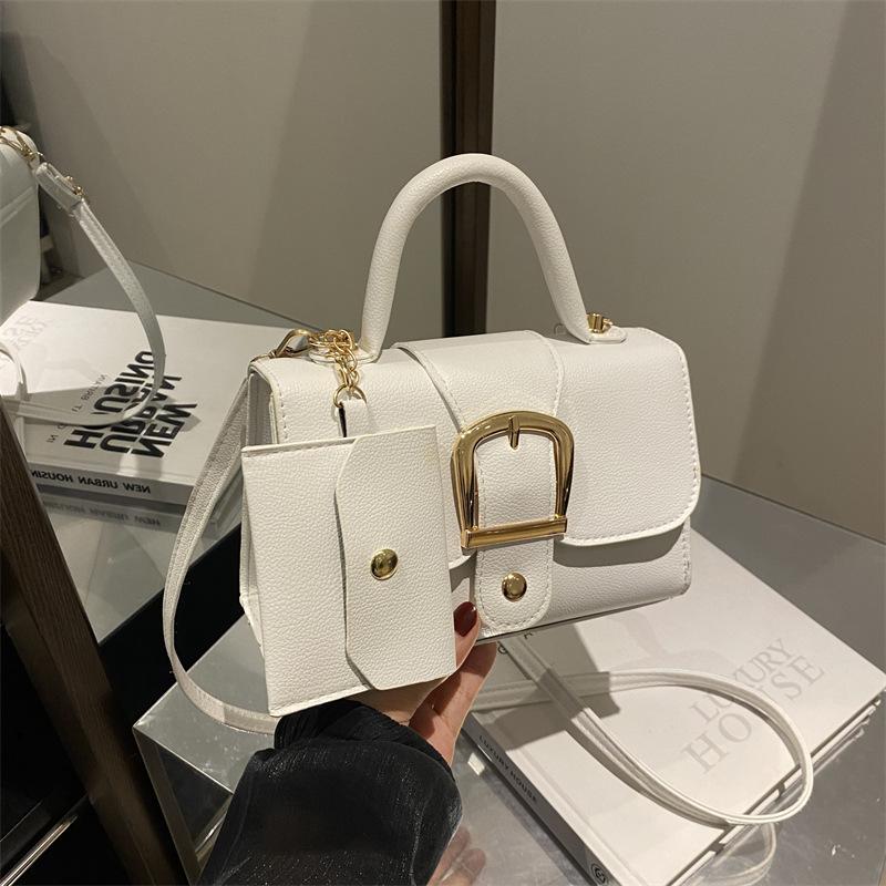 Candy Color Small Square Bag Trendy Simple Retro Foreign Style Handbag Versatile Shoulder Messenger Bag