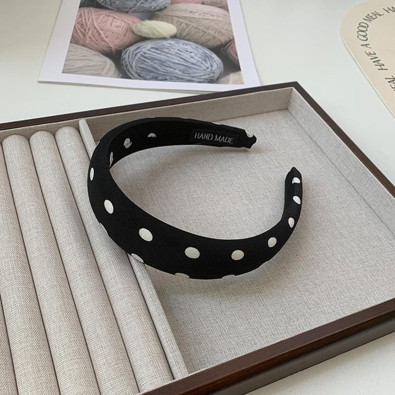 1/2pcs 3CM Vintage Women Lattice Headband Lady Girls Sponge Press Hair Hoop Female Casual Shopping Head Wears Hair Accessories
