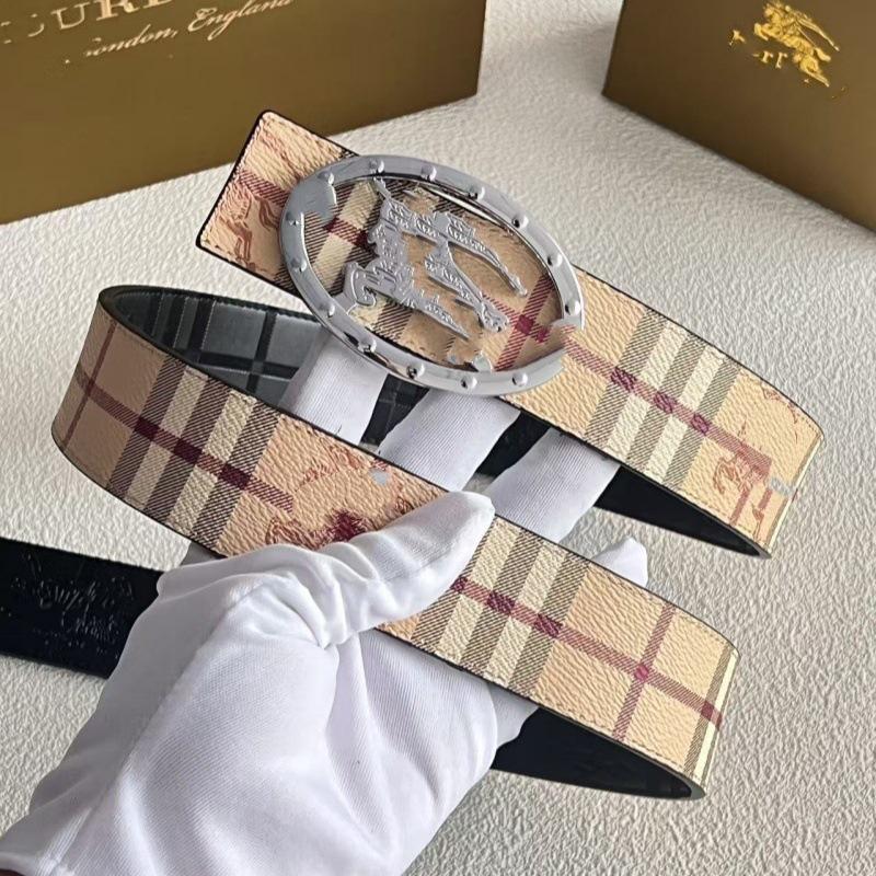 Smooth Buckle Leather Belt - Fashionable Business & Jeans Waist Accessory
