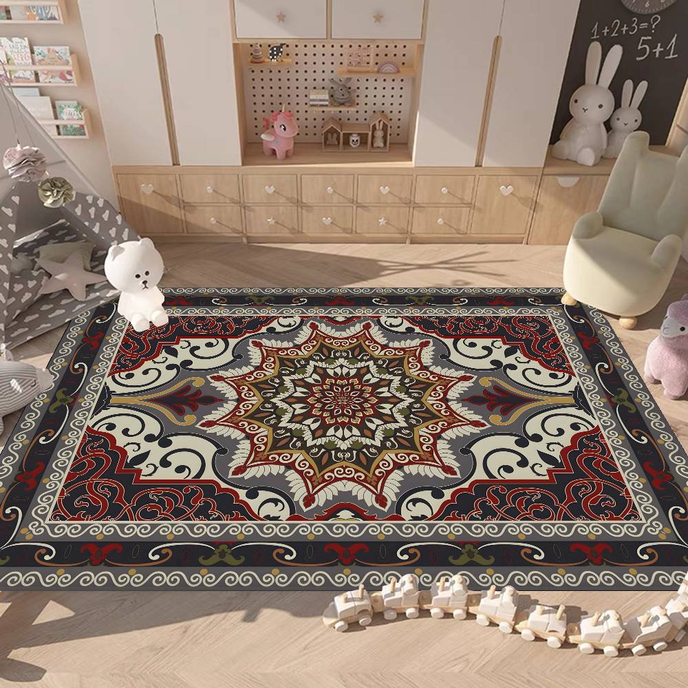 Persian Carpet Floor Mat Cheaper Anti-slip Modern Living Room Balcony Printed Bedside Mats