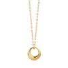 Exquisite Summer Gold Circle Necklace – Trendy, Non-Fading, High-End Design for Women