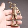 Pure Brass Long March Red Army Soldier Statue Home Decoration Crafts Trumpeter Commemorative Theme Character Sculpture Ornaments