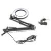 3 Colors 10X Magnifier Adjustable Desk Lamp With Clamp Magnifying Lamp  Precision Work