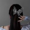 Vintage Butterfly Hair Clips Black/Sliver Metal Geometric Hair Barrettes Cross Design Elegant Large Hair Claw Clips