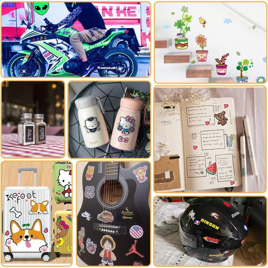 Premium Printable Vinyl Sticker Paper 50 Matte White Waterproof Decal Paper Sheets for Inkjet Printer Standard Letter Size 8.5"