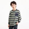 Xiaoyinman Boys' Retro Stripe Long Sleeve T-Shirt