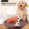 Διαδραστικό Squeaky Dog Toy Bone Shape Latex Παιχνίδι κατοικίδιων ζώων Καθαρισμός δοντιών Τρίψιμο σκύλου Molar Chew Toy για γάτες Σκύλοι Μειώνουν το άγχος Ανία