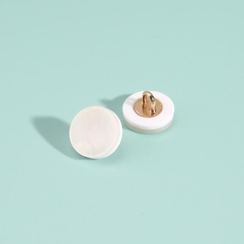 

10 шт. черно-белые пуговицы для рубашек круглые универсальные пуговицы для рубашек аксессуары для мужских и женских топов высокого класса смоляные пуговицы C - White * 11mm * Round