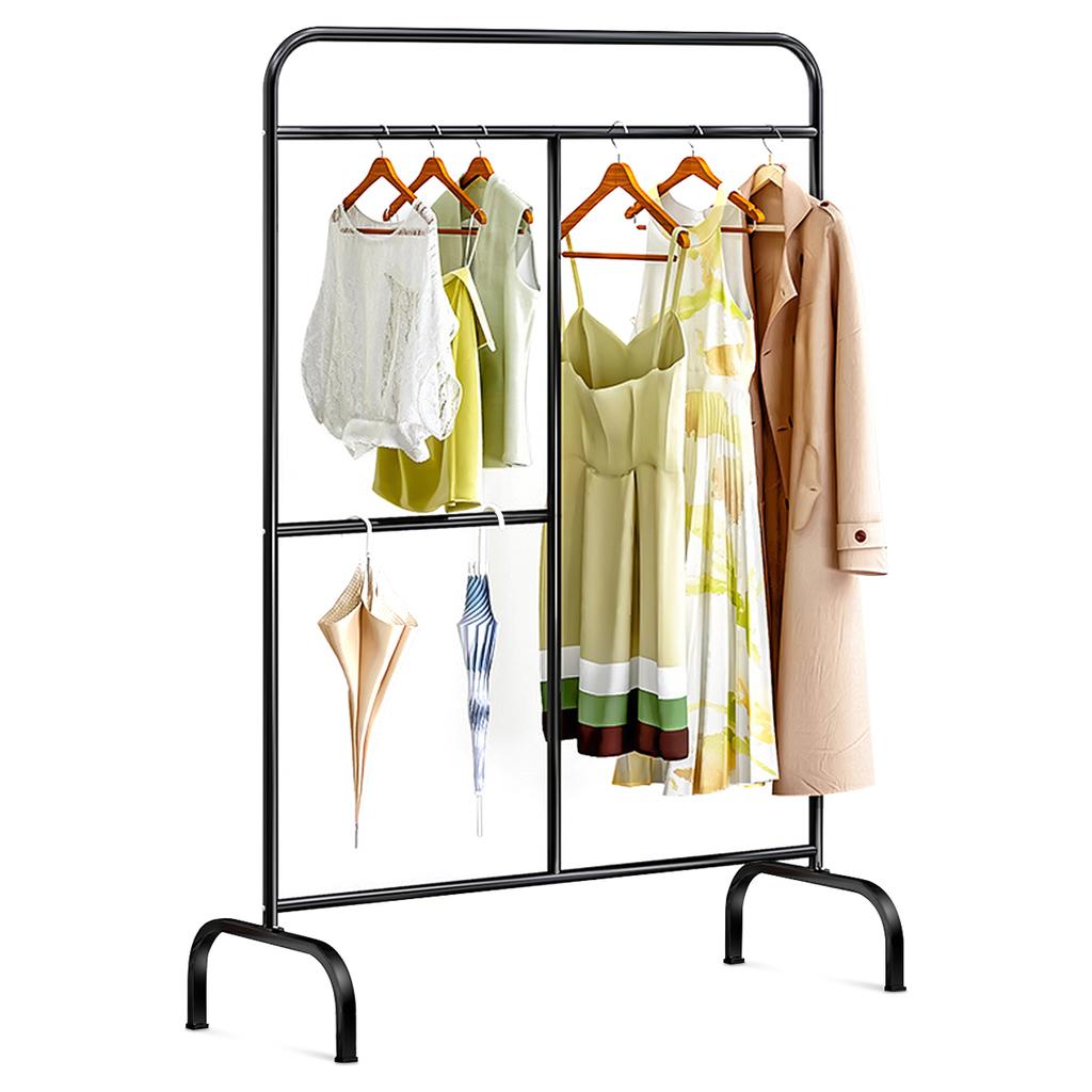 Buy Heavy Duty Black Hanging Garment Rack Cover Waterproof Dustproof