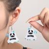 Fully Managed Eco-Friendly Acrylic Earrings, Personalized Halloween Ghost Demon Earrings Earrings