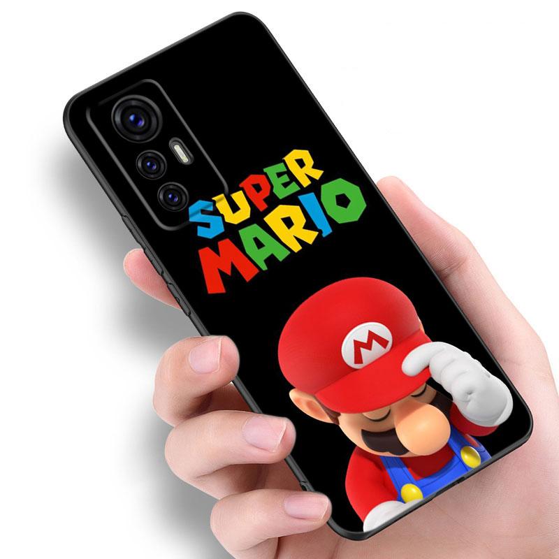 Game Super M-Mario Black Silicone Phone Case For Xiaomi Mi 9 SE 8 10T 11 12 13 Lite 9T 11T 12S 12T 13T 14 Pro 5G NE 11i 12X